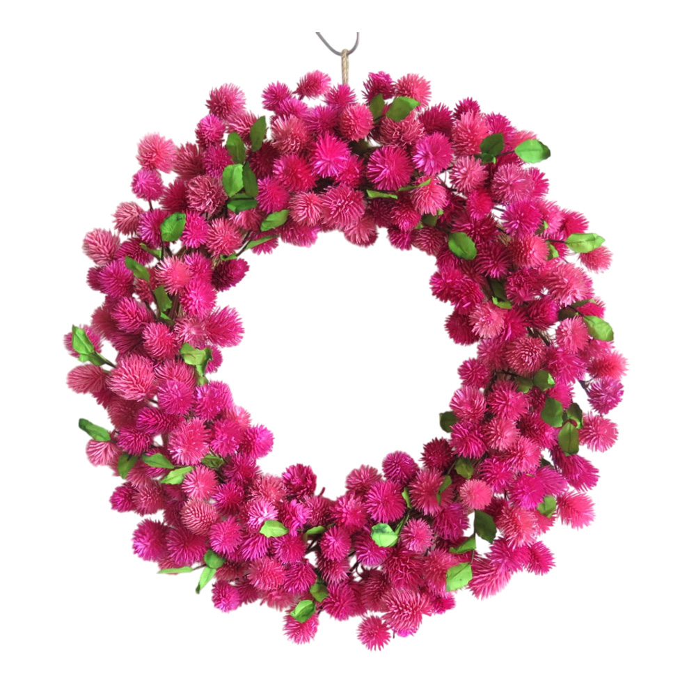 Vibrant Dyetree Blossom Wreath
