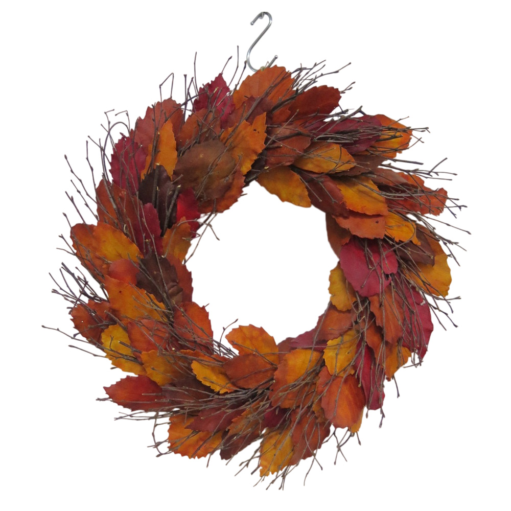Autumnal Oak Leaves & Twig Wreath