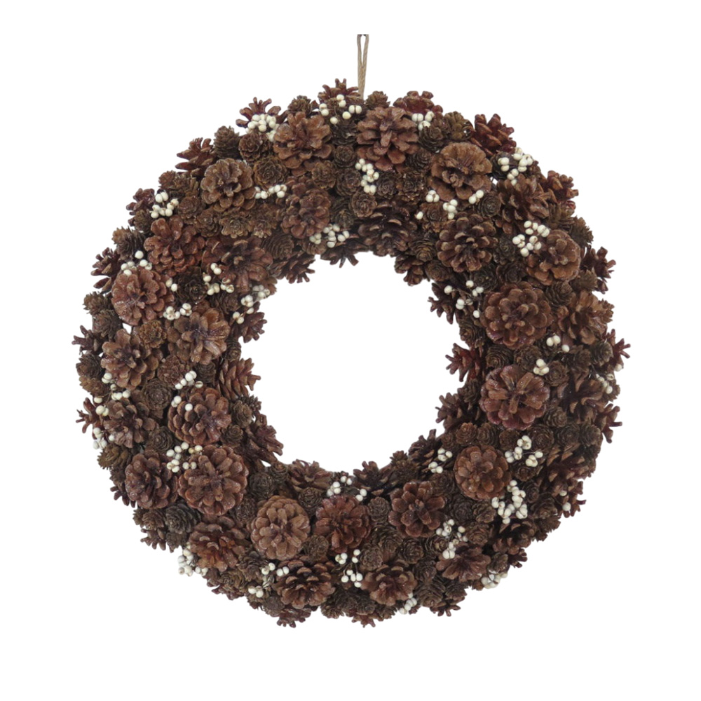 Winter Pinecone Wreath