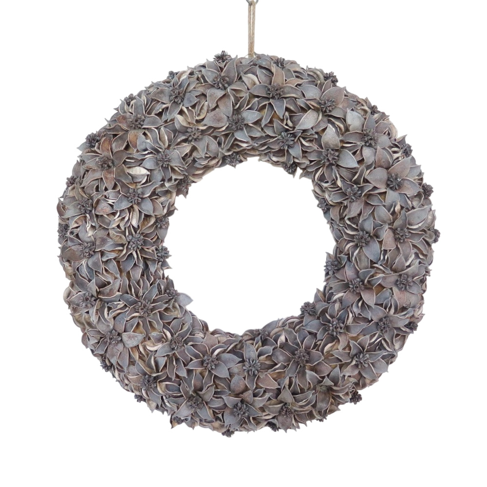 Dried Cotton Husks Wreath